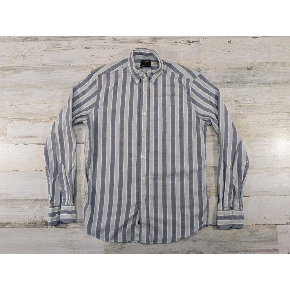 Faherty Mens XS Supima Cotton Striped Oxford Button Down Shirt Multicolor